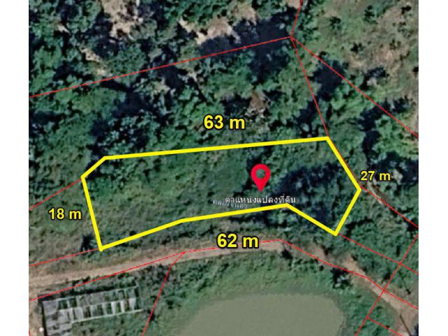 ขายที่ดินแกลง 322 ตรว. ติดคลอง ใกล้ถนนเส้นสุขุมวิท3-4กม. เมืองระยอง