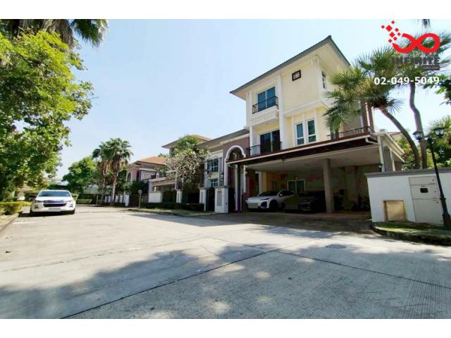 ขายบ้านเดี่ยว 3 ชั้น แกรนด์ บางกอกบูเลอวาร์ด รัชดา-รามอินทรา 2 ต้นโครงการ ใกล้คลับเฮ้าส์