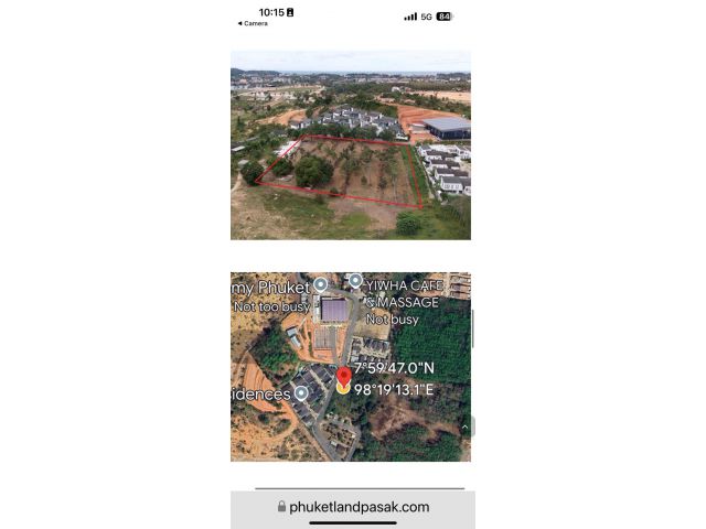 ที่ดินภูเก็ตป่าสักซอย8(เชิงทะเล 2)ย่านบางเทา 7ไร่ติดหน้าติดถนน 110 ม.เหมาะทำ Luxury High End Pool Villa