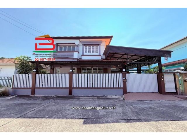 บ้านเดี่ยว เนื้อที่ 53 ตร.ว. หมู่บ้านชัยพฤกษ์ (ซอยวัดลาดปลาดุก) ถนนกาญจนาภิเษก ตำบลบางรักพัฒนา อำเภอบางบัวทอง นนทบุรี