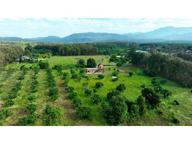 ขายที่ดินพร้อมบ้านพักตากอากาศ อ.แม่แตง ต.อินทขิล จ.เชียงใหม่ เนื้อที่ 5 ไร่ 2 งาน 33.2 ตรว.
