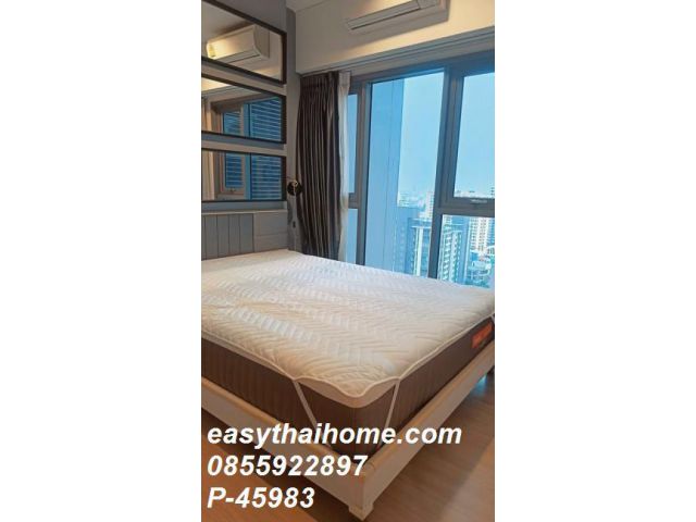 P-45983 วิวเมืองสวย! 1 ห้องนอน วิซดอม สุขุมวิท ใกล้ MRT พร้อมอยู่ 17,000 บาท Line Id: @easythaihome 085-592-2897