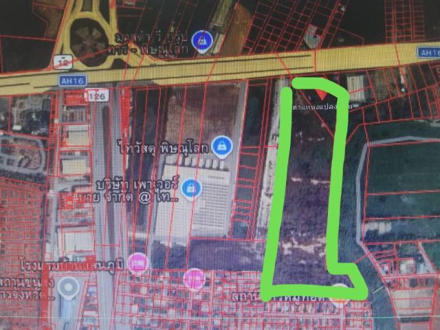 ด่วนที่สุด ขายที่ดินติดทางหลวง 12 วังทอง -แยกอินโดจีน  จำนวน 53 ไร่ 1 งาน 48.6 ตารางวา