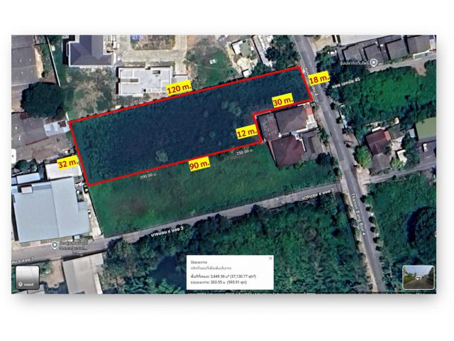 ขายที่ดินเปล่า แปลงสวย ทำเลดี ย่านบางบอน 4