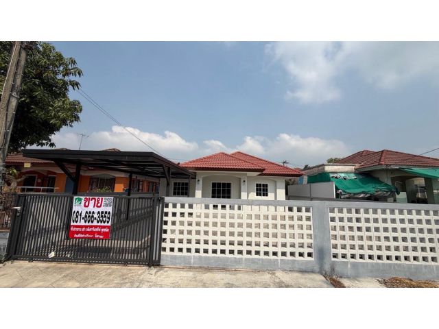 ขาย บ้านเดี่ยวชั้นเดียว พนาสนธิ์ การ์เด้นวิลล์ ไมตรีจิต 9 ติดถนนใหญ่ ใกล้ รพ.คลองสามวา