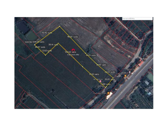 6 ไร่ 1 งาน 76.0 ตร.ว ติดถนนตัดใหม่ ท่าจักร-เหมืองง่า