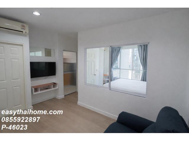 P-46023 สุขุมวิท 65: คอนโด 1 ห้องนอน วิวเมือง ใกล้ MRT 15,000] Line Id: @easythaihome 085-592-2897