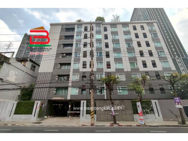 คอนโดมิเนียม แอสปาย วุฒากาศ (ซอย วุฒากาศ 19) (ใกล้ BTS วุฒากาศ) เนื้อที่ 30.5 ตรม. แขวงตลาดพลู เขตธนบุรี