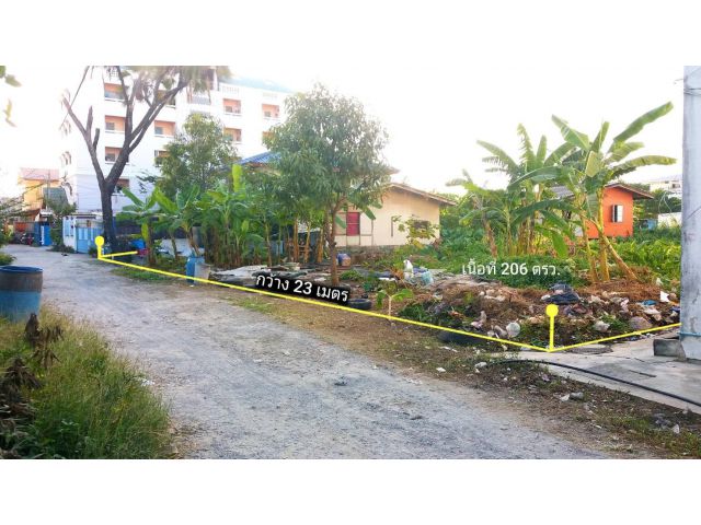 ขายที่ดิน 206 ตรว. เลียบด่วนรามอินทรา ถ.อินทราภรณ์ ซอยยาประเสริฐ (บดินเดชา) ใกล้ศูนย์การค้า ทาวน์อินทาวน์ เขตวังทองหลาง