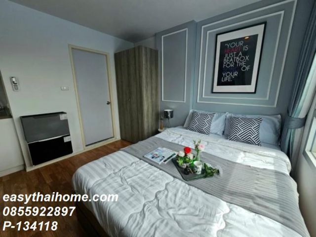 P-134118 ห้องสวยแต่งครบ พร้อมเข้าอยู่! ใกล้ BTS กรุงธนบุรี เพียง 5 นาที! 1.35M Line Id: @easythaihome 085-592-2897