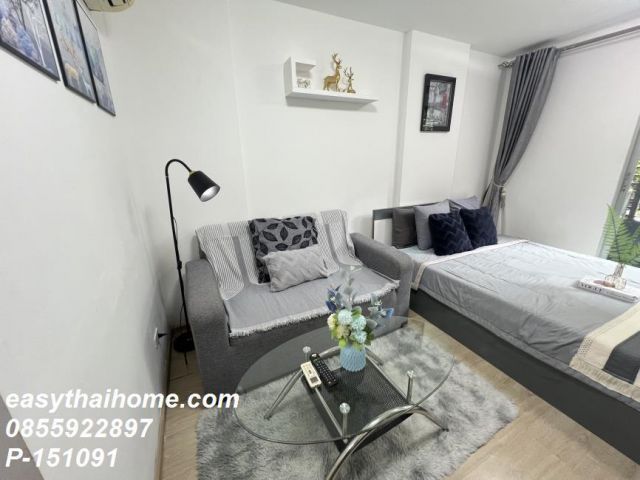 P-151091 ห้องสตูดิโอวิวสวนสวย @ เอลลิโอ สุขุมวิท 64 | BTS ปุณณวิถี! 1.39M Line Id: @easythaihome 085-592-2897