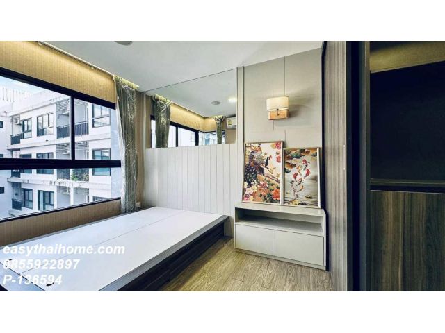 P-136594 วิลล่า ลาซาล - 1 นอน วิวสระว่ายน้ำสวย, พร้อมเข้าอยู่ ใกล้ MRT! 1.6M Line Id: @easythaihome 085-592-2897