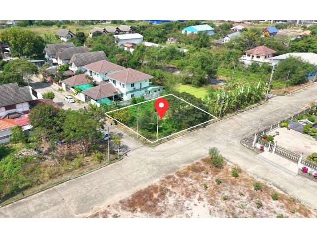 ขาย ที่ดินมหาชัยเมืองใหม่ แปลงมุมสวย เนื้อที่ 104.6 ตารางวา