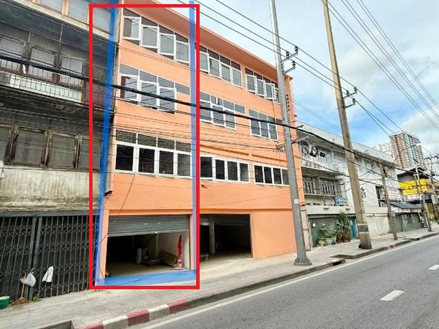 อาคารพาณิชย์ให้เช่า 4 ชั้น 1 นอน MRT วงศ์สว่าง 600 ม.  เกตเวย์บาง