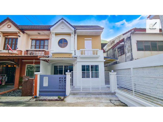 ขาย ทาวน์เฮ้าส์ 2ชั้น หลังมุม 3ห้องนอน มบ.บุศรินทร์ ถ.พระยาสุเรนทร์40 รามอินทรา109 รีโนเวทใหม่จัดเต็ม แถมเฟอร์ฯ พร้อมอยู