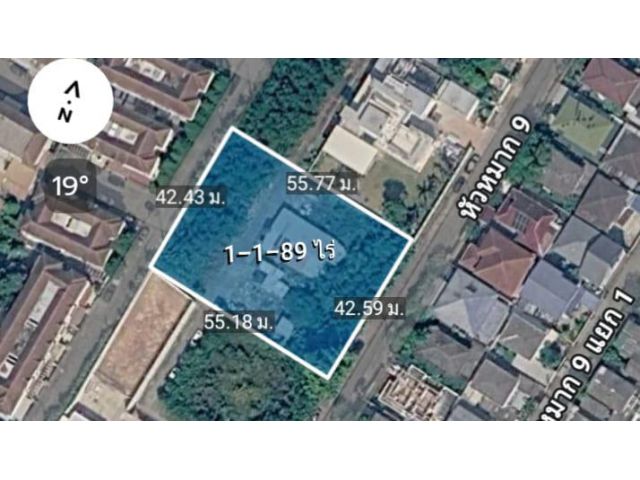 ขายที่ดินเปล่าถมแล้ว 1-1-89 ไร่ ถ.หัวหมาก ซอย 9 ใกล้สถานีรถไฟฟ้า ศรีกรีฑา แขวงหัวหมาก เขตบางกะปิ กทม.