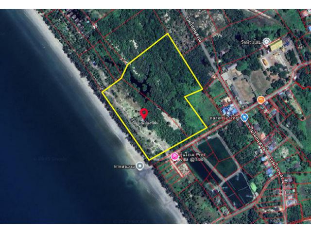 ขายที่ดิน ติดหาดสนงาม ถนนร่วมใจอนุสรณ์ ตำบลไม้รูด อำเภอคลองใหญ่ ตราด