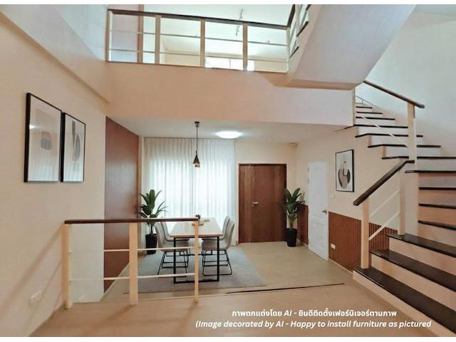 BH3883 ให้เช่าทาวน์โฮม 3 ชั้น โครงการ Premium Place เกษตรนวมินทร์