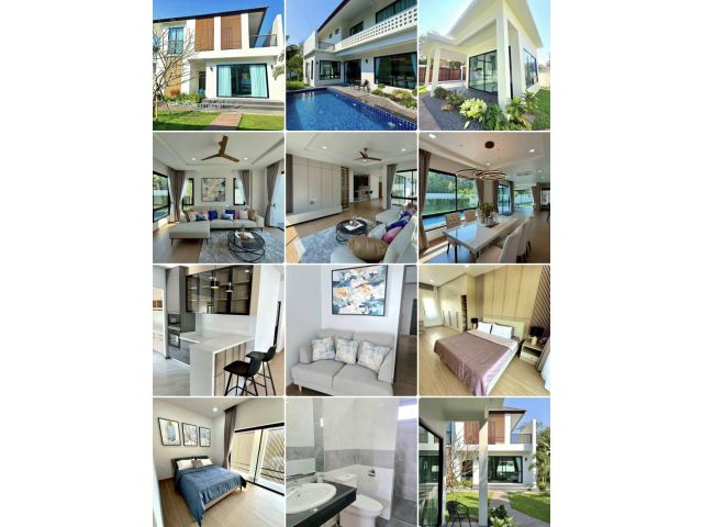บ้านสวย Pool Villa สร้างใหม่ 5 ห้องนอน โซนหางดง เชียงใหม่ สะดวกสบาย เดินทางเข้าเมืองง่าย ใกล้สนามบินเพียง 15 นาที!