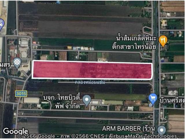 ขายที่ดินศักยภาพสูง ไทรน้อย ที่ดินแปลงใหญ่ 63 ไร่ ติดถนน 2 ด้าน