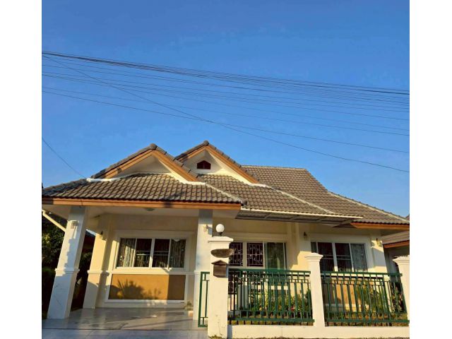 บ้านเดี่ยวในโครงการสมหวังพร็อพเพอร์ตี้ 2 เชียงใหม่ เนื้อที่ 61 ตารางวา