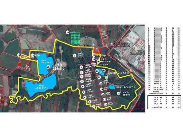 ขายที่ดินผังม่วงแปลงยาวฉะเชิงเทรา ผังม่วงใกล้นิคมเกตย์เวย์ซืตี้