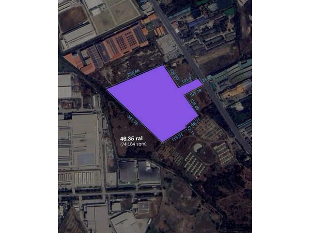 ขายที่ดินพานทองชลบุรี ที่ดินพื้นที่ขนาด 46-0-35 ไร่