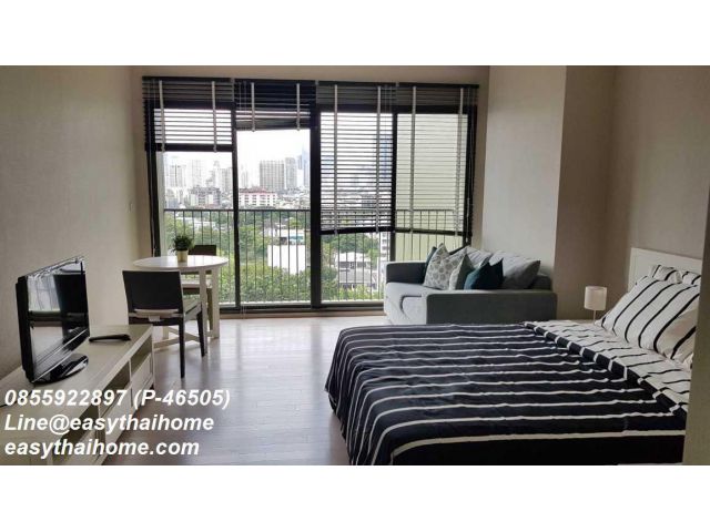 P-46505 Studio สุดชิค @โนเบิล โซโล | 16,000 บาท ใกล้ BTS เพลินจิต | Line Id @easythaihome | 085-592-2897