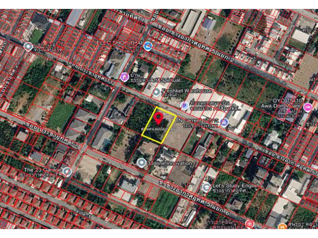 ขายที่ดิน ซอยช่างอากาศอุทิศ 5 ถนนช่างอากาศอุทิศ เขตดอนเมือง กรุงเทพมหานคร