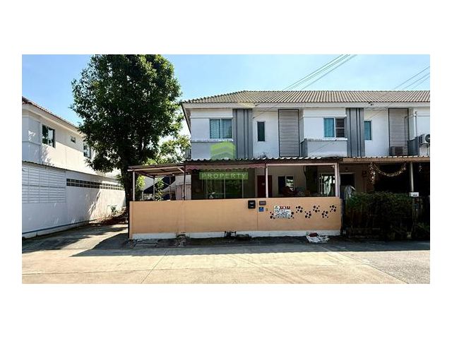 ขายทาวน์เฮ้าส์ 2 ชั้น หมู่บ้าน พฤกษา 92 รังสิต ลำลูกกา เนื้อที่ 24.10 ตร.ว แปลงมุม เดินทางสะดวก ใกล้ฟิวเจอร์พาร์ค รังสิต