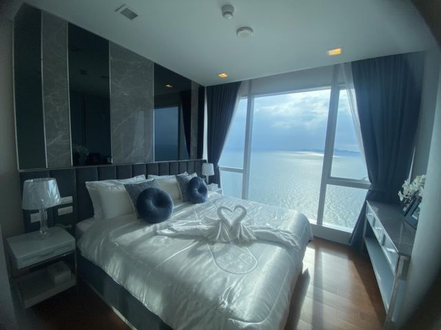 for rent condo the palm wongamat beach front 1 Bed hight floor (S03-2003)