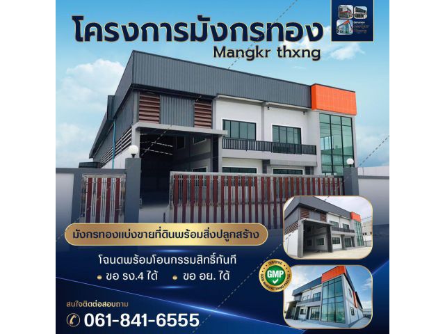 ขายที่ดินและโรงงาน