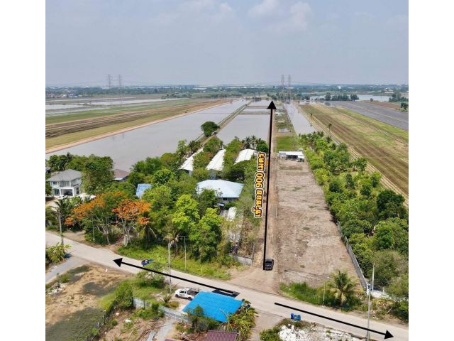 ที่ดินคลอง 8 ลำลูกกา ปทุม  1 ไร่ 1.9 ล้าน แหล่งชุมชน ใกล้ความเจริญ