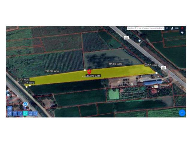 ขายที่ดิน 6 ไร่ ติดถนน 4 เลนในราคาที่นา เส้นอ่างทองใน บางบาล อยุธยา