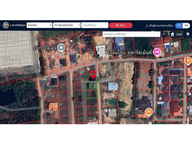 ที่ดินสวย ที่ดิน3แปลงติด หลังไทวัสดุร้อยเอ็ด 198 ตรว.