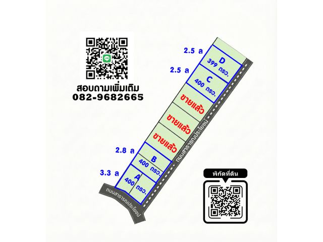 ที่ดิน 1 ไร่ คลองนครเนื่องเขต ราคาเริ่มต้น 2.5 – 3.3 ล้านบาท