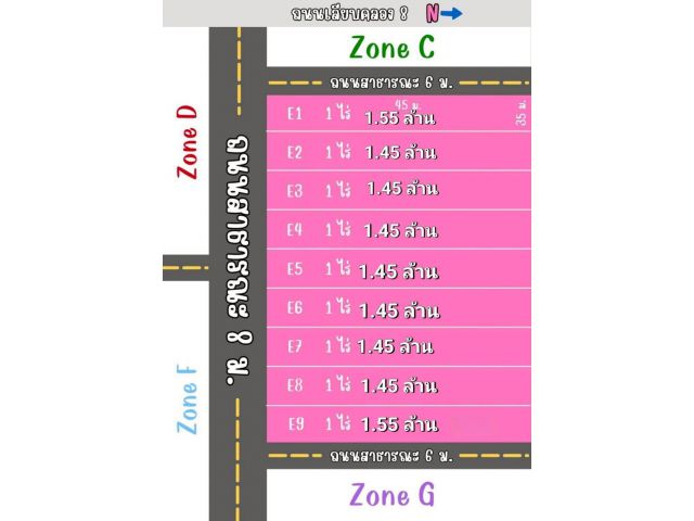 ขายที่ดินคลอง 8 บึงบอน35/5 ต.บึงบอน อ.หนองเสือ จ.ปทุมธานี