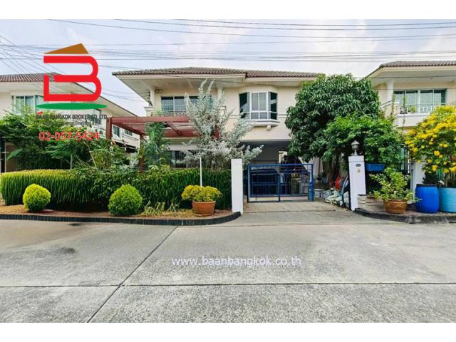บ้านเดี่ยว หมู่บ้านศุภาลัยการ์เด้นวิลล์ ติวานนท์-ปทุมธานี (ซอยชัยพฤกษ์ 2) เนื้อที่ 55.3 ตร.ว. บางขะแยง เมืองปทุมธานี
