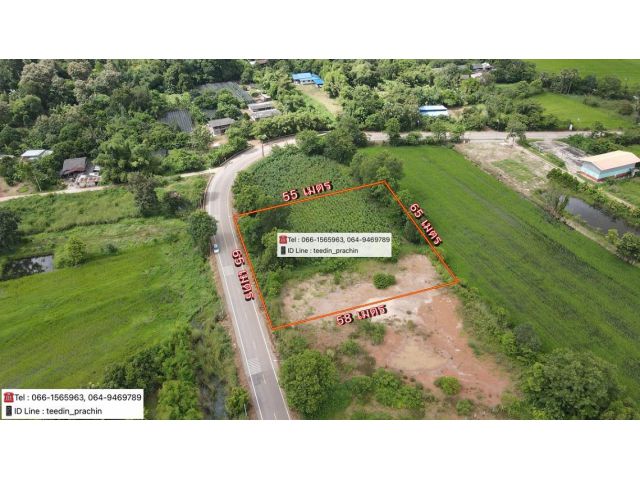 ขายที่ดินติดถนนลาดยาง ที่ถม ดินแล้วที่เหมาะสร้างบ้าน เนื้อที่ 2 ไร่