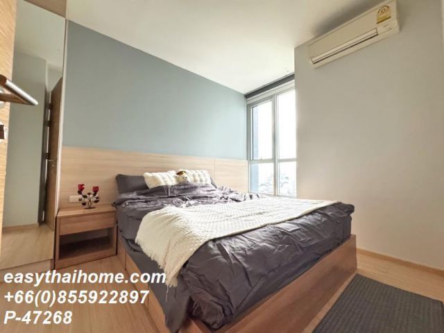 P-47268 วิวเมืองสวย! ริทึ่ม สุขุมวิท 50 1 นอน ใกล้ BTS อ่อนนุช ราคาดี! | Line Id @easythaihome | 085-592-2897