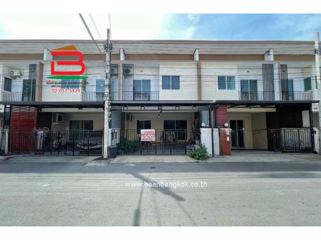 ทาวน์โฮม หมู่บ้าน เค.ซี คลัสเตอร์ รามอินทรา เนื้อที่ 24 ตรว. (ใกล้ตลาดนัดไทยรามัญ) สามวาตะวันตก คลองสามวา