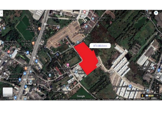 ที่ดิน 19 ไร่ ปทุมสายนอก เมืองปทุมธานี ใกล้อำเภอโซนนี้เจ้าสัวเหมาไปหมดแล้ว ไร่ละ 9.9-12 ล้าน