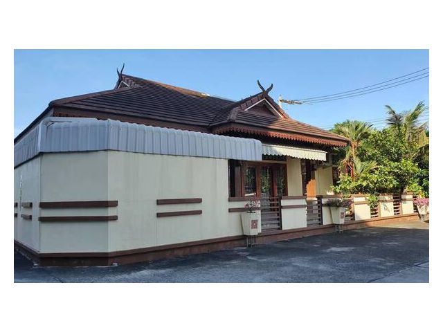 บ้านเดี่ยวชั้นเดียว หมู่บ้านบลูสตาร์ วิลเลจ พัทยาใตั หลังมุม