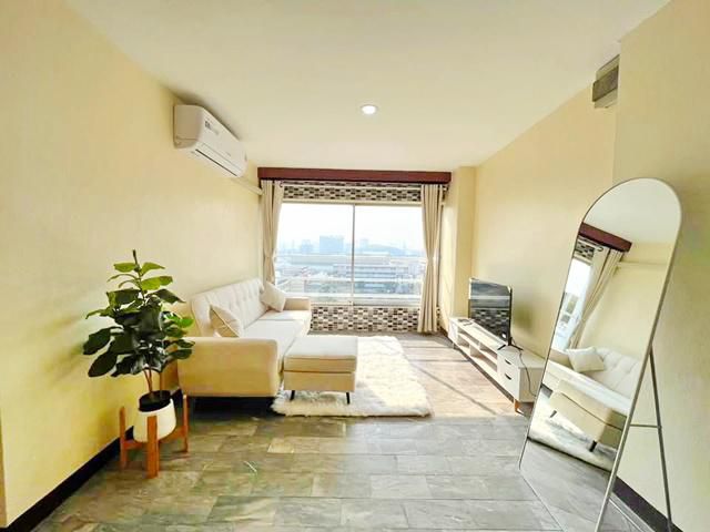 พร้อมเฟอร์ฯครบชุด 62ตร.ม MRTหัวหมาก 600ม. กกท. Penthouse 2นอน