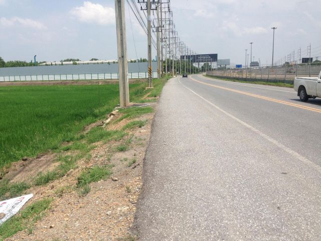 ขายที่ดิน 18 ไร่ คลอง5 ธัญบุรี ติดคณาศิริ ติดถนนเลียบวงแหวนรอบนอกฝั่งตะวันออก