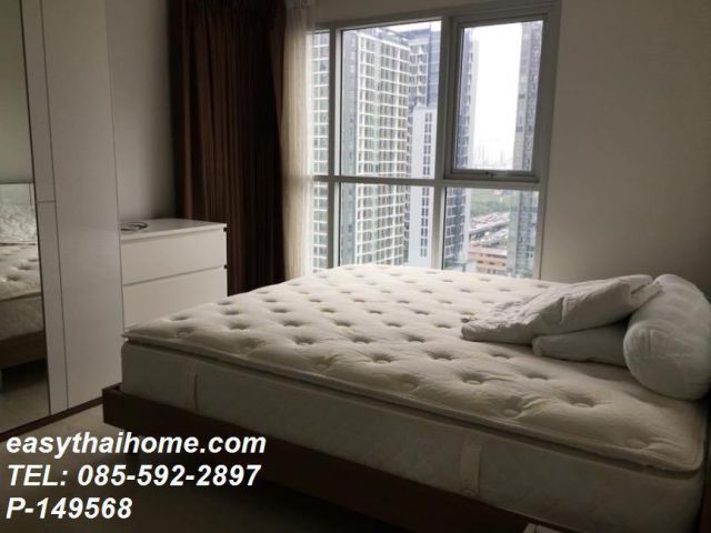 P-149568 วิวเมืองสวย! แอสไพร์ พระราม 9 ใกล้ MRT  : เขตห้วยขวาง | Line Id @easythaihome | 085-592-2897