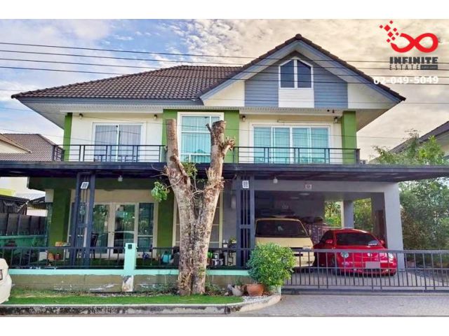 ขายบ้านเดี่ยว 2 ชั้น 70 ตรว. หมู่บ้านกรีนลีฟ ราษฎร์อุทิศ 11 สุวินทวงศ์ หน้าโครงการ