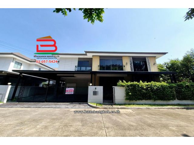 บ้านเดี่ยว เนื้อที่ 83.5 ตร.ว. โครงการ ชีวารมย์ นครอินทร์ (ใกล้วงเวียนพระราม 5) ตำบลบางขนุน อำเภอบางกรวย นนทบุรี