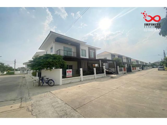 ขายและให้เช่าบ้านเดี่ยว แลนซีโอ คริป ปิ่นเกล้า-วงแหวนฯ ส้มเกลี้ยง บางกรวย นนทบุรี  2ชั้น 53 ตร.ว. หลังมุม