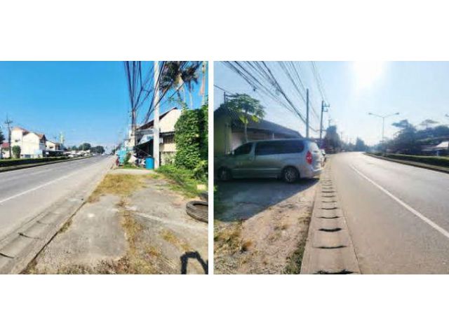 ขายที่ดินติดถนนหลักตำบลป่าไผ่สันทรายพร้อมโอน